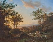 Willem Bodeman Italianate landscape France oil painting artist